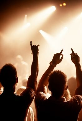 People at a festival