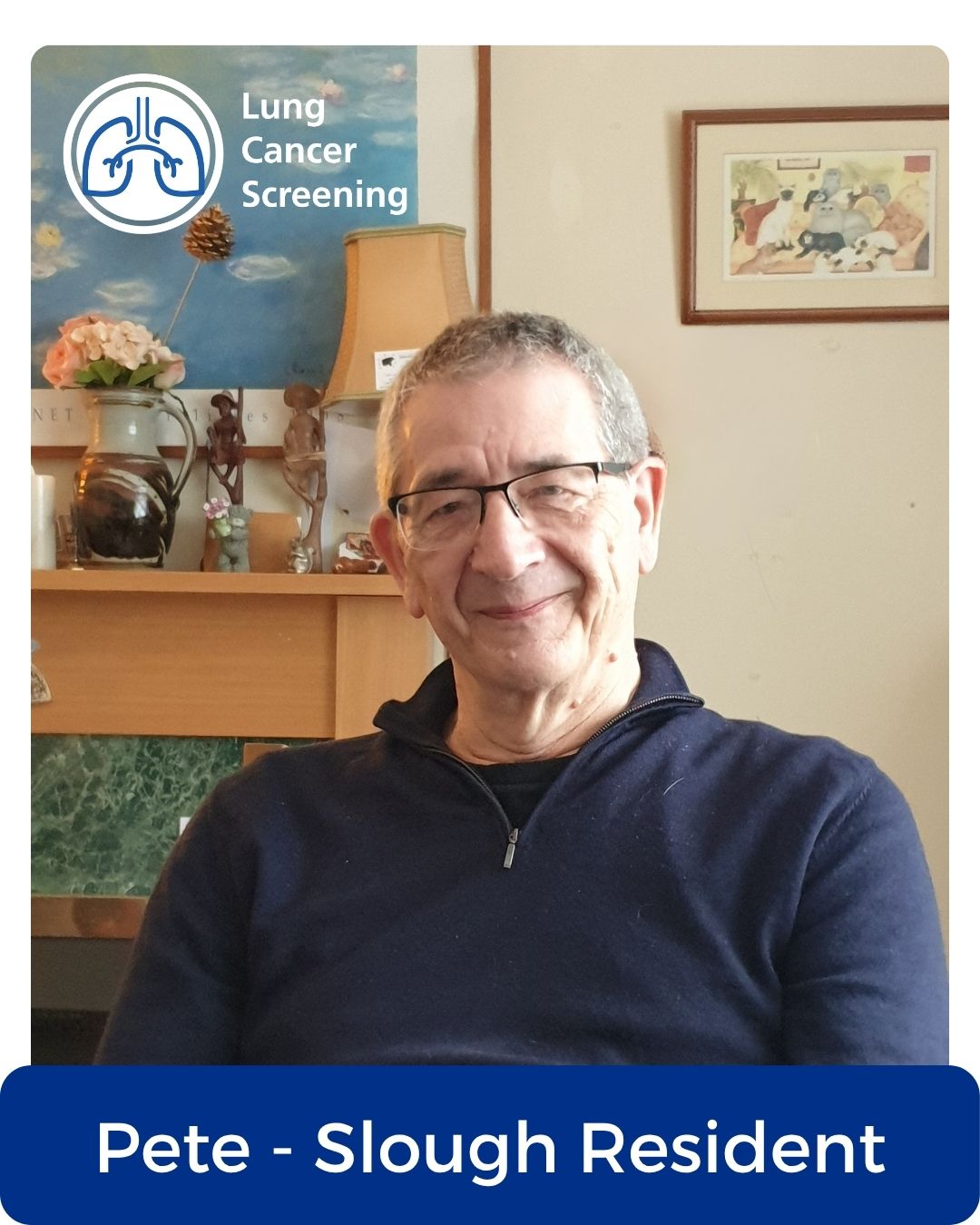 Image of pete a local resident and a quote