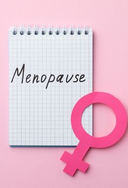 Menopause with a female icon
